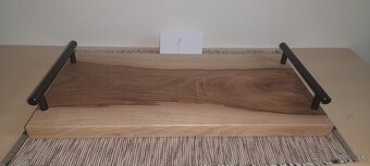 Drevená servírovacia doska, podnos - 5