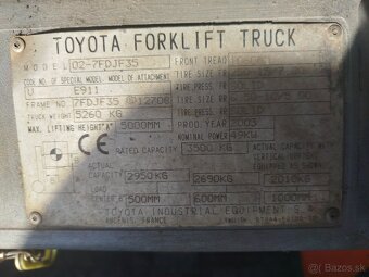 VZV Toyota Forklift 52-8FD JF 35 - 5