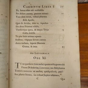 QUINTI HORATII FLACCI OPERA, ROK 1699 - 5