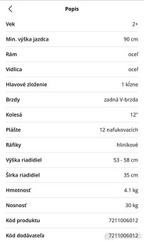 Cykloodrážadlo Arcore Gogogo 12” - 5