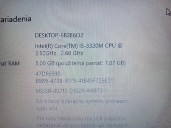 predám Hp elitebook 8470p , Intel(R) Core™i5 , 8gb ram ,ssd - 5