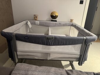 CHICCO Postieľka Next2Me Twins pre dvojičky - Magnet Grey - 5