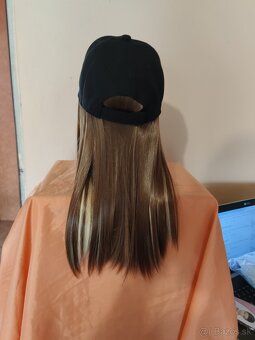 čierna šiltovka s parochňou - 5