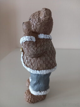 Sada 2ks stojacie keramické medvedíky - párik - 5