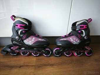 Detské kolieskové korčule veľkosť 33-37 - 5