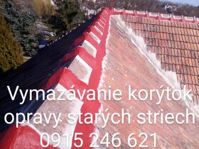 Vymazávanie korýtok oprava komínov 0915 246 621 - 5