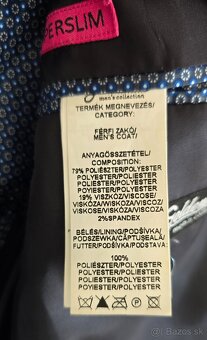 Pánske tmavomodré sako a nohavice - 5
