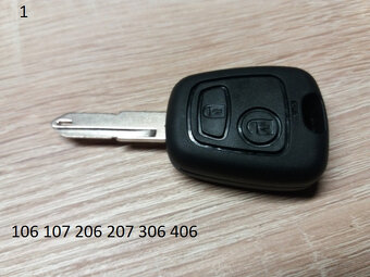 Obal klúča na peugeot alebo citroen z logom - 5