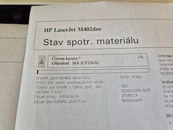 HP LaserJet Pro M402dne 8674 stran - 5