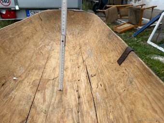 Starozitne drevene koryto s podstavcom - 5