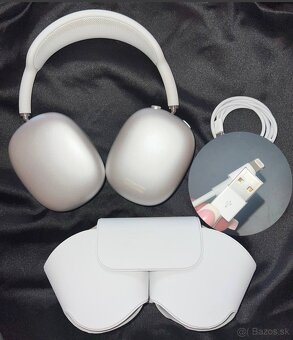 Apple AirPods Max Silver (A2096, Lightning) – ako nové, komp - 5