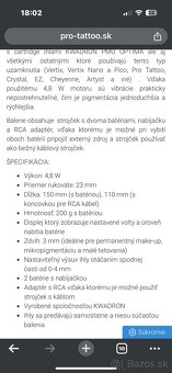 Tetovací strojček Iris Glovcon/bezdrôtový PMÚ - 5