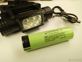 Vodeodolná 13W čelovka s UV svetlom a silným bielym svetlom - 5