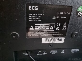 Televízor zn. ECG LED FHD 22" LED 622 PVR - 5