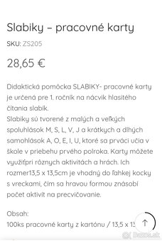 Slabiky - pracovné karty - 5