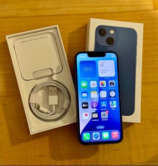 iPhone 13 Mini Blue BATERIE 100% TOP - 5