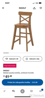 Ikea Ingolf detska stolicka - 5
