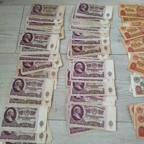 Papierové bankovky=juhoslovanske+ukrajinské+ruské - 5