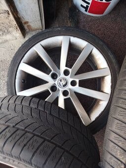 Originál disky Skoda Octavia3 plus gumy - 5