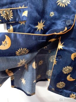 Tmavomodrá nočná košeľa - 5