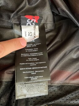 Dainese Saetta D-Dry White/Lava Red/Black 52 Textilná bunda - 5