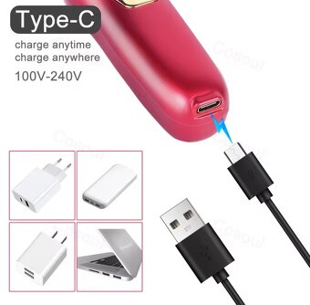 Vynikajúci Kompaktný Strojček na Vlasy 0-3mm 2-rýchl. USB-C - 5