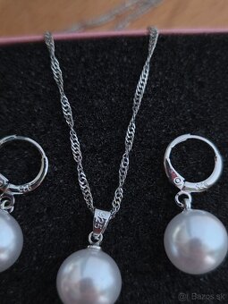 Šperková súprava zo striebra 925 s perlami - 5