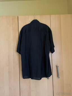 pánska košela čierna č.XL pierre cardin - 5