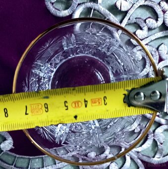 Krištáľ - vázy, poháre, misa - 5