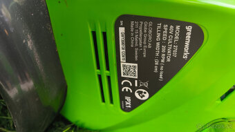 Predám akumulátorový kultivátor Greenworks G40TL - 5