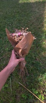 🌸 Farebná lúčna kytička zo sušených kvetov 🌸 - 5