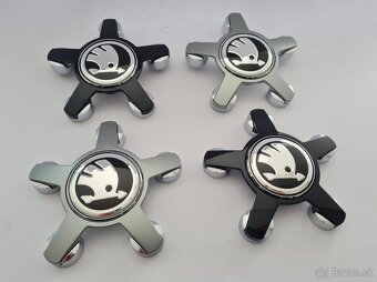 Stredové krytky - pukličky kolies ŠKODA / VRS . - 5