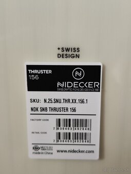 Nidecker Thruster 156cm - NOVÝ - 5