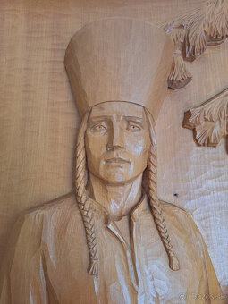 Figurálny drevený reliéf - 5