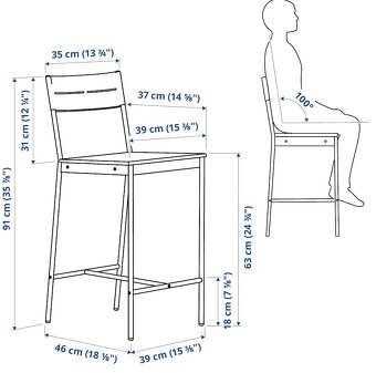 Barova stolicka Sandsberg, Ikea - 5