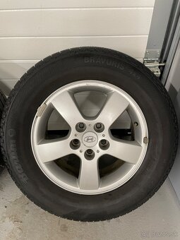 Alu disky Hyundai 5x114,3 r16 + letné pneu - 5