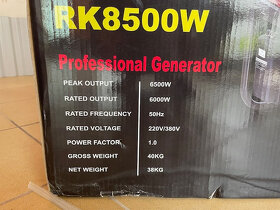 NOVY benzinovy generator -6000 KW - 5