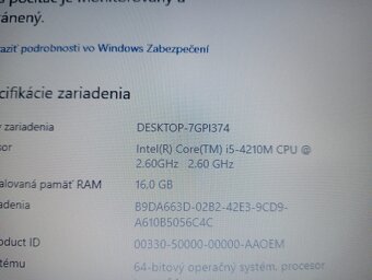 predám HP probook 640 G1 ,Intel® Core™ i5 ,16gb ram ,ssd - 5