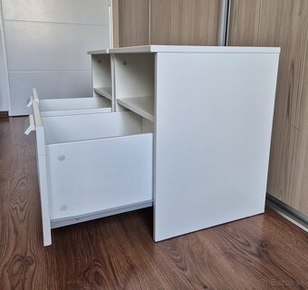 Nočný stolík biely - 2ks (IKEA BRIMNES) - 5