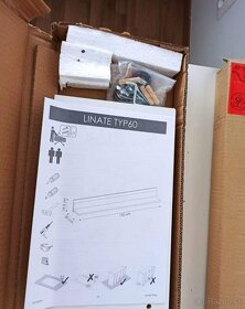 1ks nová polica/regál Linate Typ60 dub-sonoma,vysoký lesk - 5