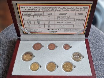 Belgicko 2017 - Oficiálna ročníková sada PROOF - 5