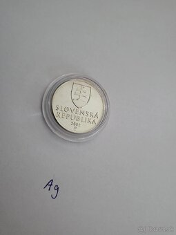 RARITNÉ MINCE ZLATÁ 1 SK 2002 + STRIEBORNÁ 2 SK 2002 - 5