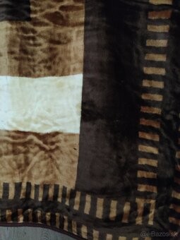 NOVÁ česaná hnedá deka/kožušinová deka 150x200 osobný odber - 5