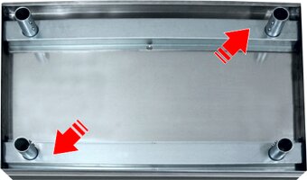 Pracovní nerezový stôl 120/60cm - 5