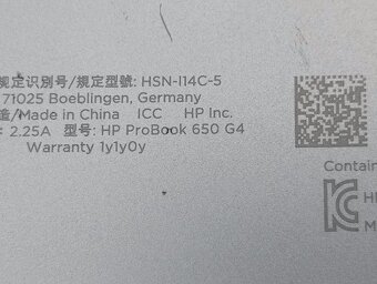 predám základnú dosku pre notebook Hp probook 650 g4 - 5