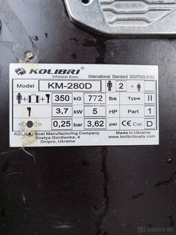 Čln kolibry km 280 D - 5