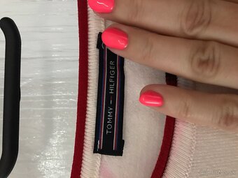 TOMMY HILFIGER originál limitka dámsky tenký sveter L - 5