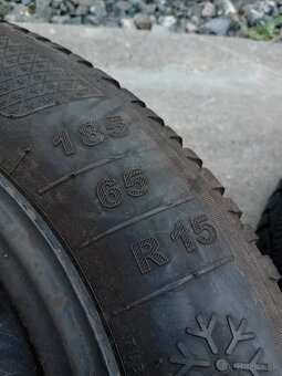 5x100 R15 + Zimné pneumatiky 185/65 r15 - 5