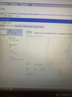 Asus VivoBook X540B AMD A4 9125/4GB/256SSD KINGSTON ZA 65 - 5