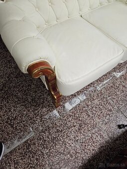 CHESTERFIELD ŠTÝL,HRUBOKOŽENÁ ,KOMB.S DREVOM - 5